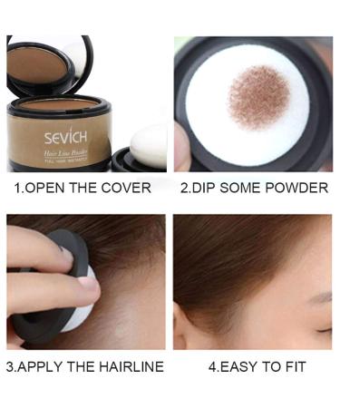 SEVICH Instant Hairline Shadow: Grey Hair Root Concealer for Thinning Hairline - Light Brown - Buy Online on GoSupps.com