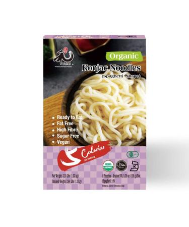 YUHO Organic Shirataki Konjac Pasta 8 Pack - Vegan, Low Calorie, Fat Free, Keto Friendly, Zero Carbs - Healthy Diet Pasta for Holiday Gifts - 53.61 Oz - Buy Online on GoSupps.com