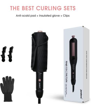Janelove Hair Waver - 4-in-1 Adjustable Curler for Beach Waves - 22mm-32mm Curling Wand for Long or Short Hair - Buy Online on GoSupps.com