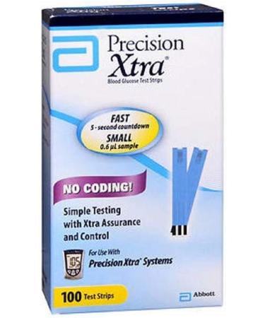 Precision Xtra Diabetic Test Strips - 100 Count - Buy Online on GoSupps.com