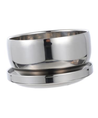 Minkissy 1st Razen foam foam foam shell Fine foam shell hair care cup of razor -soap cup shaving shell with lid shaving foam shell of rustproof steel travel soap shell shave