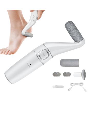 Adjustable Speed Foot File Electric Foot File Rechargeable Callus Remover Powerful Foot Scrubber Portable Callus Remover Foot Care Tool Electric Pedicure Tool for Scrubbing Dead Skin