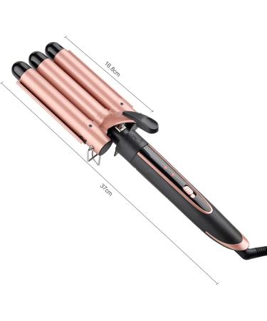 5 in 1 Curling Iron Set - PTC Ceramic 360-Degree Revolving LED Light 2 Heating Modes for All Hair Types - International Shipping Available - Buy Online on GoSupps.com
