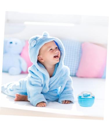 2 Sets Powder Puff Box Makeup Powder Puff Baby After- Talcum Powder Puff Body Nursing Supplies Child 10x10cm Blue - Buy Online on GoSupps.com