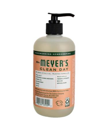 Mrs. Meyers Clean Day Hand Soap - Geranium Scent 12.5 fl oz | Natural & Eco-Friendly - Buy Online on GoSupps.com