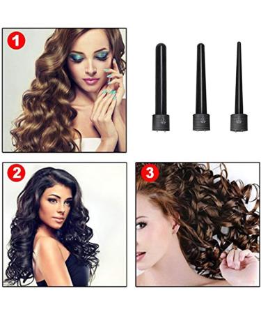 Culwad 3 in 1 Curling Iron Set - Multifunctional Interchangeable Ceramic Hair Curler with Glove | Eco-Friendly Reusable Packaging - Buy Online on GoSupps.com