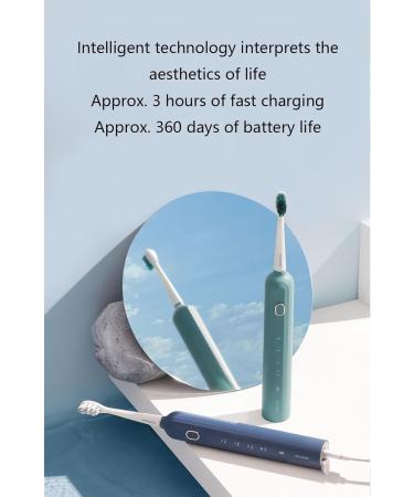 Rechargeable Electric Toothbrush for Adults - Teeth Whitening 2 Brush Heads 120 Days Use on 3-Hour Charge - P Pink - Buy Online on GoSupps.com