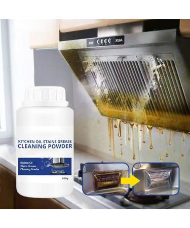 Kitchen Oil Stains Grease Cleaning Powder Foam Rust Remover Kitchen All-Purpose Powerful Degreaser Cleaner Pot Renovation Cleaning Powder (200g) - Buy Online on GoSupps.com