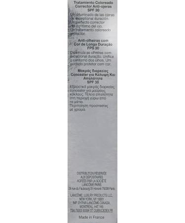 Buy Lanc me Effacernes Longue Tenue Concealer SPF30 - 1ml (Pack of 1) - 03 Beige | Fast International Shipping - Buy Online on GoSupps.com