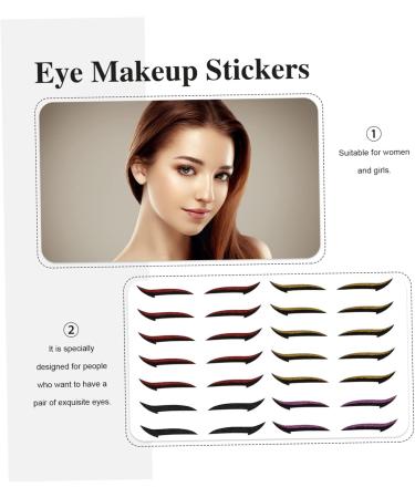 Angoily 40 Pairs Eyeshadow Stickers Transfer Eyeshadow Makeup Liner Sticker Invisible Tape Face Glitter Stickers Eyeliner Stickers for Eyes Party Eyeshadow Sticker Fashion Glue Mold - Buy Online on GoSupps.com