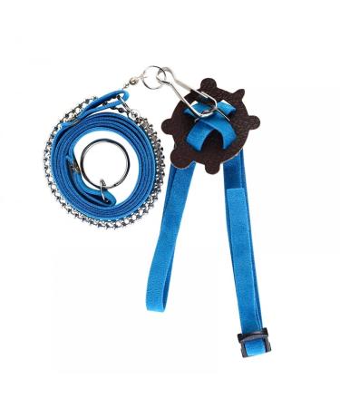 Turtle Harness Leash Pet Tortoise Turtle Leather Harness Strap Chest Collar Adjustable Turtle Walking Lead Control Rope for Pet Tortoise Turtle Reptile blue S - Buy Online on GoSupps.com
