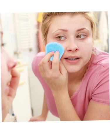 24 Pcs Rabbit Ears Facial Brush Silicone Face Silicone Face Scrubbers Facial Cleaning Pad Face Cleanser for Women Facial Cleansing Manual Miss Silica Gel Silicone Brush Light Bluex6pcs 7.5x7.5cmx6pcs - Buy Online on GoSupps.com