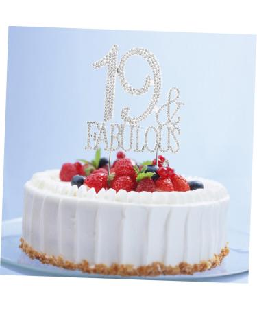 ibasenice 3pcs 19 60 Cupcake Toppers Cocktail Picks Birthday Cupcake Picks Birthday Cake Pick Cupcake Toothpick Dessert Toppers Crystal Birthday Appetizer Picks Big Crown Bride Cute - Buy Online on GoSupps.com