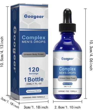 NexusBio Labs Complex Men's Drops Super-Potent Formula for Optimal Health | Buy Internationally - Buy Online on GoSupps.com