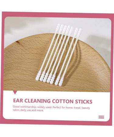 Organic Cotton Swab Tips for Babies & Makeup - 4 Boxes of Premium Ear & Head Swabs - 7.3x0.4cm White - Buy Online on GoSupps.com