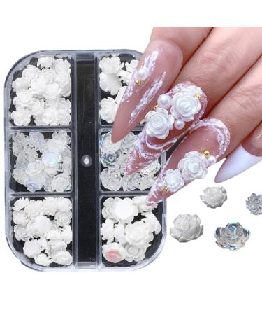 TQUXNGA Exquisite Craftsmanship Camellia Nail Art Decorations in Various Styles Take Your Manicure to the Next