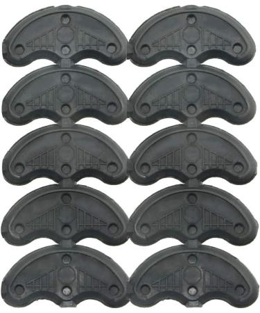 TOVOT 30pcs Heel Plates Black | Rubber Heel Taps for Shoe Repair | 1.77 x 0.78x 0.15 | Replacement with Nails - Buy Online on GoSupps.com
