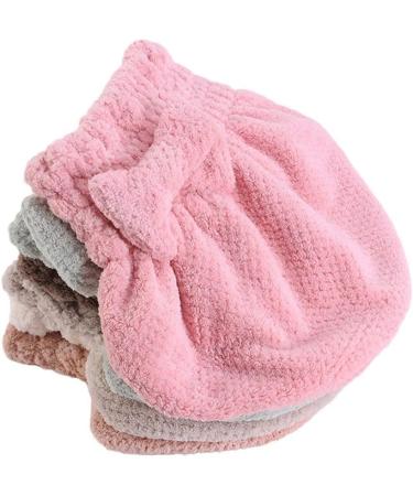 Asudaro Microfiber Hair Towel for Women | Quick-Drying Absorbing Turban Cap | Thickened Shower Hood Bathing Cap - Beige - Buy Online on GoSupps.com