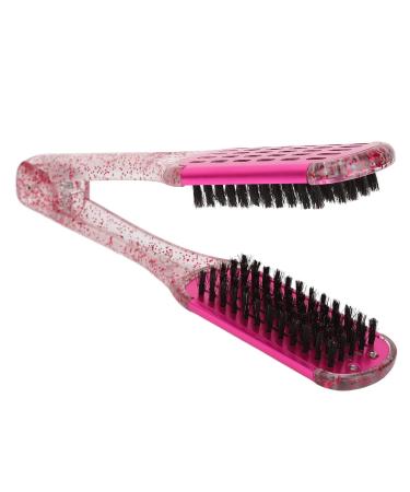 Hair Straightening Comb Double Sided Hair Brush Anti Static Hair Straightening Splint Comb Hair Straightener Clamp Brush Styling Tool Clamp Brush For Straightening Hair