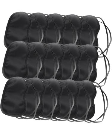 48 pcs Silk Sleep Masks Set - Satin Eye Covers for Men - Black Blindfold for a Good Night's Sleep - Buy Online on GoSupps.com