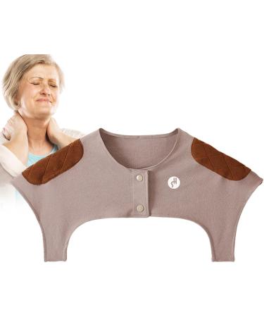 FACYNDE Warm Shoulder Wrap for Women | Comfortable Neck Wrap for Breastfeeding | Thicker Collarless Design | Safe & Cozy in Air-Conditioned Rooms - Red-Brown - Buy Online on GoSupps.com