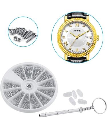 Premium Stainless Steel Glasses Screw Set for Sunglasses Repair - Screws Nuts Tool Set & Nasal Cushions Included - Buy Online on GoSupps.com