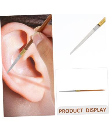 TOBBOMEY 1pc Professional Bamboo Handle Straight Mouth Cloud Knife Cleaning Stick Pick Steel Cleaner Japanese Cleaner - Buy Online on GoSupps.com