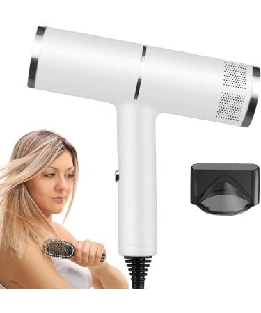Blow Dryer with Diffuser - Ionic Blow Dryer Low Noise Lightweight Travel Blower Hairdryer for Normal & Curly Hair Hotel Household Dormitory US White - Buy Online on GoSupps.com