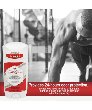 Old Spice High Endurance Anti-Perspirant & Deodorant Original 3 oz - Pack of 3 - Buy Online on GoSupps.com