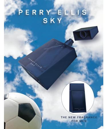 Perry Ellis Sky 3.4 fl oz EDT - Cologne for Men - fresh aquatic citrus - bergamot lime mint violet sandalwood cedarwood - Buy Online on GoSupps.com