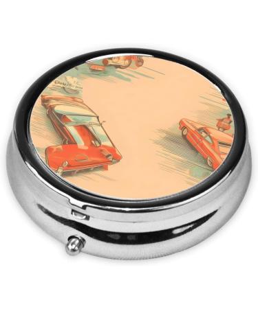 Portable Travel Pill Box - 3 Compartment Round Organizer | Carround Pill Box for International Shipping - Buy Online on GoSupps.com