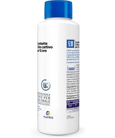  CB12 CB12 Alcohol-free daily mouthwash for pleasant breath for up to 12 hours with fluoride - 500 ml - Buy Online on GoSupps.com