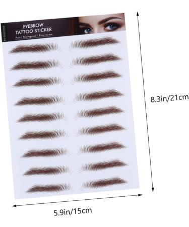 Didiseaon 4pcs Eyebrow Stickers Imitation Eyebrow False Eyebrows Cosmetics Semi-permanent 6d Transfer Paper - Buy Online on GoSupps.com