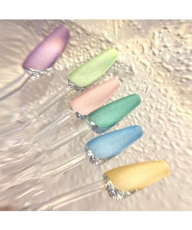 15ml Soda Bubble Style Shiny Blue Frosting Nail Phototherapy Semi Permanent Nail Lacquer Cat Eye Gel Gel Nail Polish - (Color: 2) - Buy Online on GoSupps.com