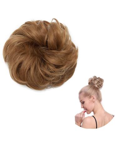 SEGO hairpiece hair tie curly bun hair knot hair extension messy updos 30g - coffee brown 27#