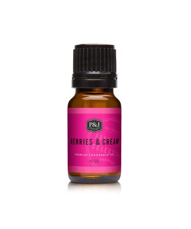 P&J Fragrance Oil - Berries & Cream 10ml - Candle Scents Soap Scents Diffuser Oil Fresh Scents