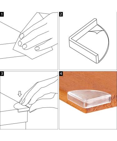 36 Pack Slim Clear Edge Bumpers  Tomorotec Corner Protectors Edge Guards Corner Cushion for Baby Safety for Furniture  Slim Table  Windows  Bed and etc - Buy Online on GoSupps.com