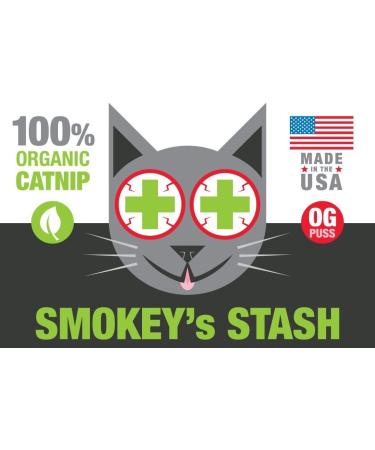 Organic Catnip for Cats - Smokey's Stash OG Puss Potent Catnip (1 Pack) - Buy Online on GoSupps.com