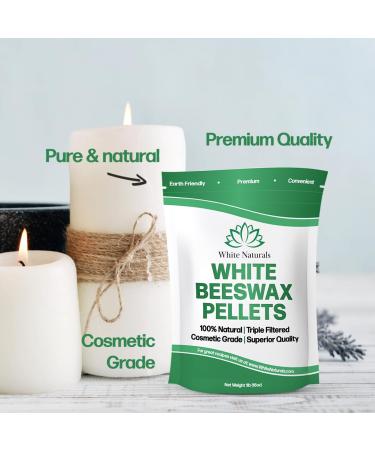 Buy Pure White Beeswax Pellets - 1 lb Cosmetic Grade Triple Filtered for DIY Lip Balms Lotions & Candles | Natural & High Quality - Buy Online on GoSupps.com