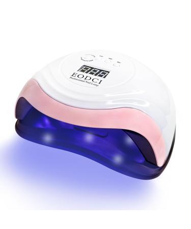 168W UV LED Nail Lamp UV Light for Nails Dryer for Gel Nail Polish Curing Lamp Auto Sensor Professional Nail Light Compatible with All Gel Types 168WLAMPPINK