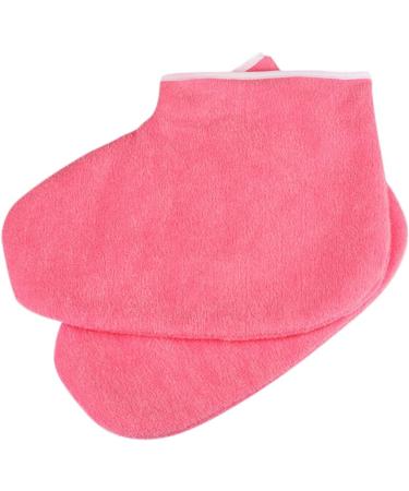 FRCOLOR 1 Pair wax bath liners feet paraffin foot lotion socks paraffin foot liners reusable moisturizing socks paraffin wax foot covers paraffin wax booties hand mask moisten hands medium Red - Buy Online on GoSupps.com