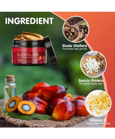 ACWOO Raw Batana Oil for Hair Growth 120ML Organic Batana Oil Pure & Natural Batana Oil for Healthier Thicker Fuller Hair Eliminate Hair Split Ends Repairs Damaged Hair for Men & Women - Buy Online on GoSupps.com