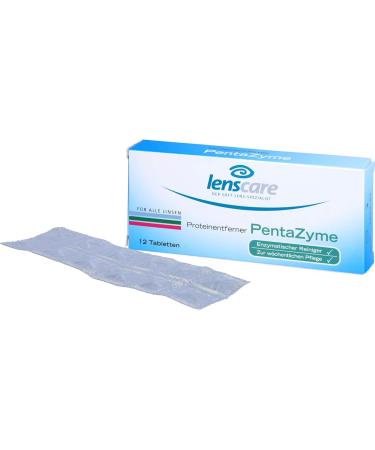 LENSCARE PentaZyme Protein Remover Tablets - 12 pcs for Crystal Clear Vision | International Shipping Available - Buy Online on GoSupps.com