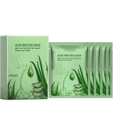 Pongnas Masque pour les Pieds L'Extrait D'alo s 5 Pi ces Masque Exfoliant Hydratant pour les Pieds avec Extrait D'alo s pour des Doux et Lisses (5 pi ces) 1 unit (Lot de 1) - Buy Online on GoSupps.com