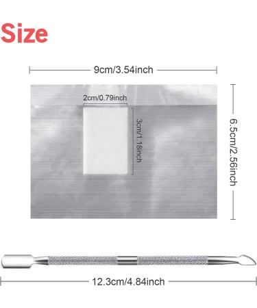 Sularpek Foil Nail Wraps 200 Pcs with Cuticle Pusher | Gel Nail Remover for Fast & Gentle Soak Off | Nail Foils for Gel Nails - Buy Online on GoSupps.com