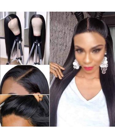 Tixiyu 22 Straight Human Hair Wigs Lace Front for Women | Heat Resistant Fiber - Shop Internationally - Buy Online on GoSupps.com