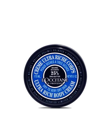 L Occitane Shea Butter Ultra Rich Body Cream Nourishing Moisturizer for Dry Sensitive Skin Fast Absorbing Refillable Vegan Skincare Light Scent 6.1 Fl Oz (Pack of 1)