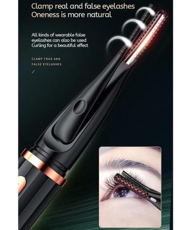 USB Heated Infrared Eyelash Curling Tool Clip Plastic Makeup Curler Electric Eyelash Lash - Buy Online on GoSupps.com