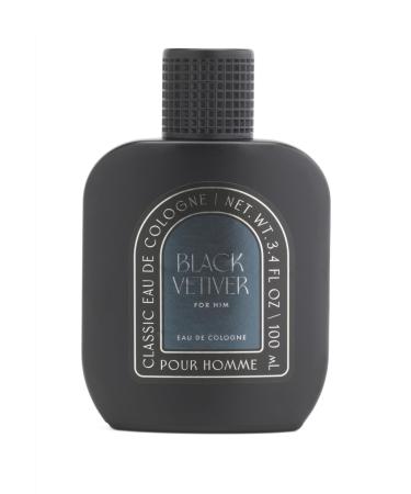 Tru Fragrance Black Vetiver Eau De Cologne For Him 3.4 fl oz / 100ml Unboxed