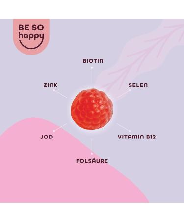 Buy Besohappy Hair Gummy Bears - 6000mcg Biotin Vegan Double Pack with Zinc & Vitamins | 120 Days Supply - Buy Online on GoSupps.com